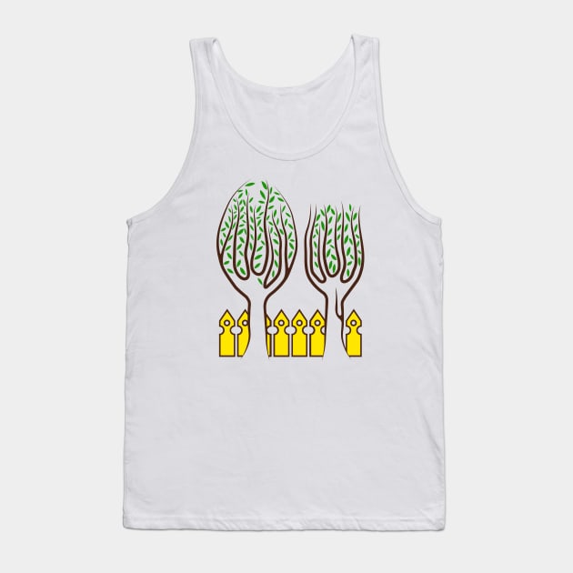 Garden spoon and fork Tank Top by SASTRAVILA